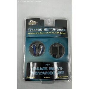 Vintage Pelican Stereo Earphones for Nintendo Gameboy Advance SP Brand New Seal